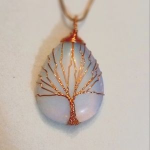Tree of Life Moonstone Necklace